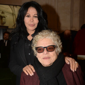 Yamina Benguigui et Josee Dayan lors de la cérémonie d'installation de F.Mitterrand à l'académie des Beaux-Arts à Paris, France, le 6 février 2020. © Veeren/Bestimage