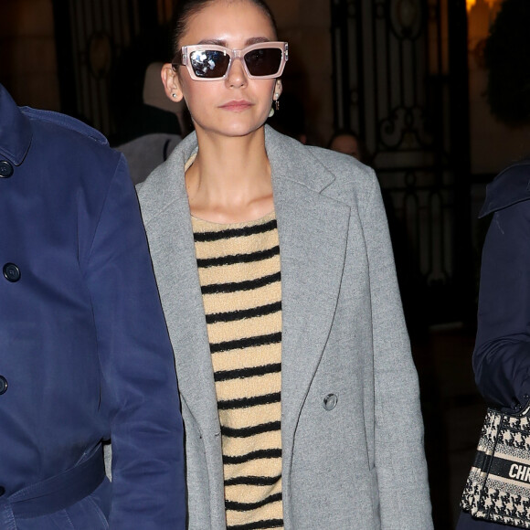 Nina Dobrev à l'hôtel Ritz à Paris pendant la fashion week prêt-à-porter automne-hiver 2020/2021 le 25 février 2020. © Cyril Moreau / Bestimage