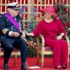 Le prince Laurent de Belgique et la princesse Claire de Belgique - La famille royale de Belgique assiste à la parade militaire à l'occasion de la fête Nationale belge, le 21 juillet 2019.