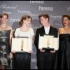 Hilary Swank, Léa Seydoux, David Kros et Marion Cotillard à la remise du Trophée Chopard, en marge du Festival de Cannes, en 2009.