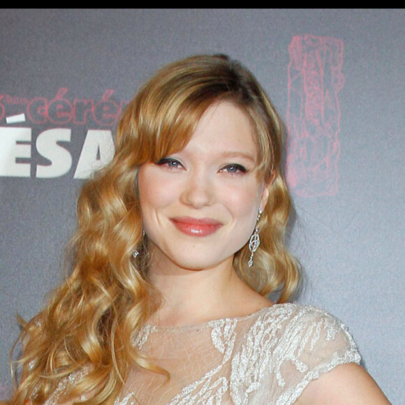 Léa Seydoux aux César à Paris en 2011.