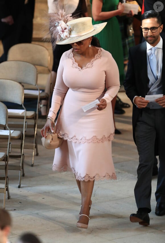 Oprah Winfreyau mariage du prince Harry et de Meghan Markle au château de Windsor, le 19 mai 2018.