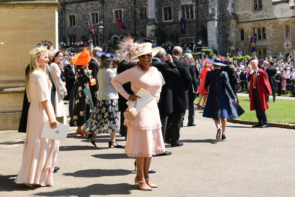 Oprah Winfreyau mariage du prince Harry et de Meghan Markle au château de Windsor, le 19 mai 2018.