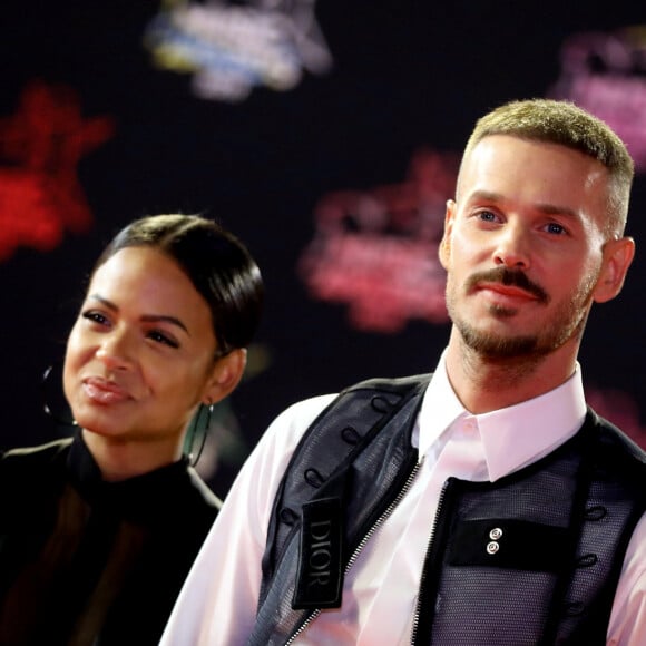 Christina Milian enceinte et son compagnon Matt Pokora (M. Pokora) - 21ème édition des NRJ Music Awards au Palais des festivals à Cannes le 9 novembre 2019. © Dominique Jacovides/Bestimage