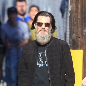 Jim Carrey arrive à l'émission "Jimmy Kimmel Live" à Hollywood, le 22 mai 2017.