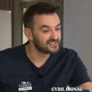 Cyril Lignac et Cristina Cordula dans l'émission "Tous en cuisine" sur M6. Le vendredi 15 mai 2020.