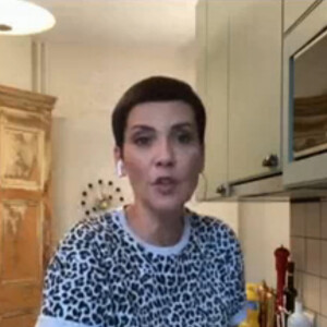 Cyril Lignac et Cristina Cordula dans l'émission "Tous en cuisine" sur M6. Le vendredi 15 mai 2020.