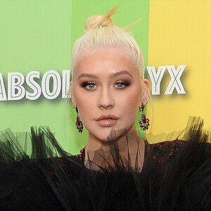 Christina Aguilera au photocall de la soirée "amfAR Gala" à Los Angeles, le 10 octobre 2019.