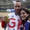 Bradley Wiggins avec sa femme Catherine lors des Jeux olympiques de Rio de Janeiro, été 2016.