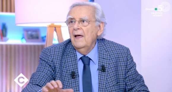 Bernard Pivot dans l'émission "C à Vous" sur France 5. Le 15 mai 2020.