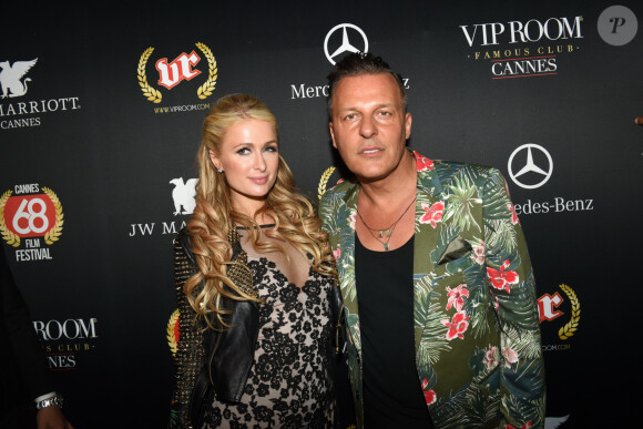 Jean-Roch - Paris Hilton aux platines du club Vip Room lors du 68ème festival international du film de Cannes. Le 15 mai 2015.
