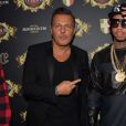 Exclusif - Tyga et Jean Roch - Showcase de Tyga au VIP Room à Paris. Le 25 octobre 2014 For Germany Call for price - Exclusive -