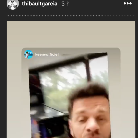 Keen'V fait la promotion du premier single de Thibault Garcia - Instagram, 22 mai 2020