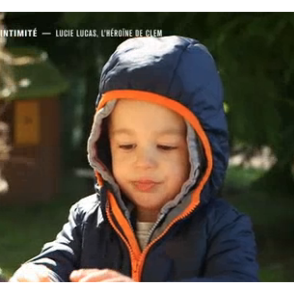 Lucie Lucas et son fils Milo, le 23 mai 2020 sur TF1.