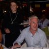 Didier Deschamps fête sa victoire avec sa femme Claude, Nagui et sa femme Mélanie Page et des amis à la Gioia et au VIP Room à Saint-Tropez, le 21 juillet 2018. © Rachid Bellak/Bestimage