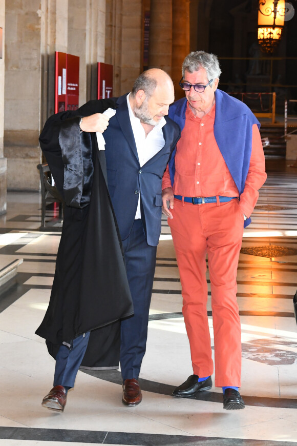 Patrick Balkany à la sortie du palais de justice de Paris après sa condamnation à cinq ans de prison ferme ; et quatre ans pour sa femme Isabelle le 27 mai 2020