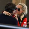 Exclusif - Laeticia Hallyday et son compagnon Pascal Balland lors d'une journée au ski à la station "Big Sky" dans le Montana avec leurs filles respectives, le 16 février 2020.