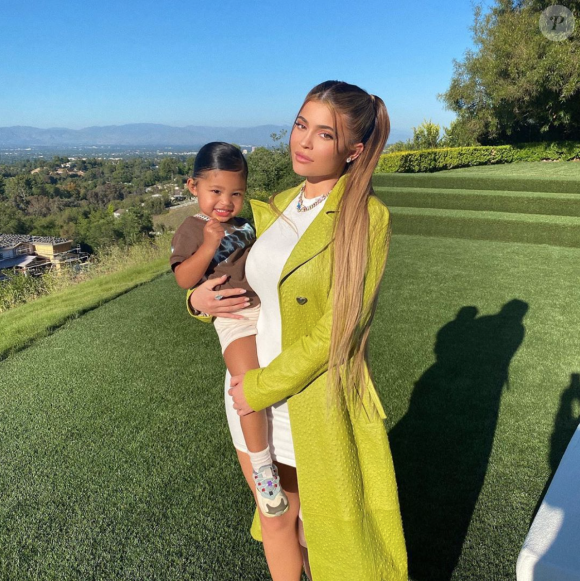 Kylie Jenner et sa fille Stormi. Mai 2020.
