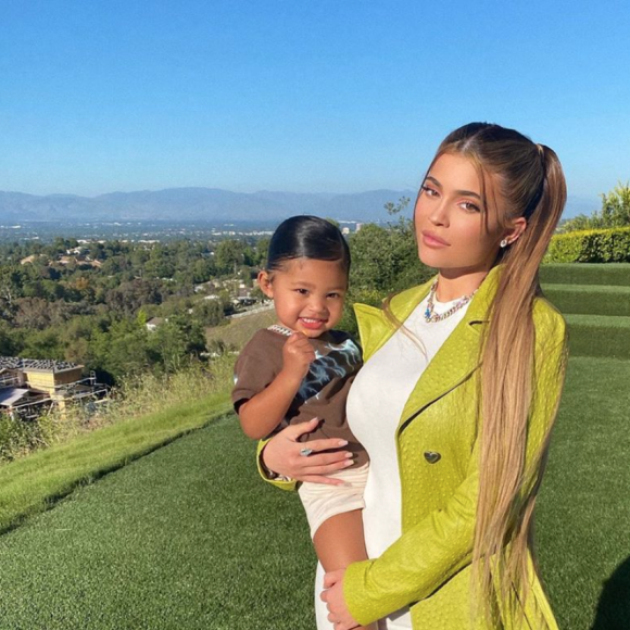 Kylie Jenner et sa fille Stormi. Mai 2020.