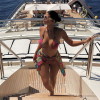 Kylie Jenner fête ses 22 ans sur un yacht, en Méditerrannée. Août 2019.