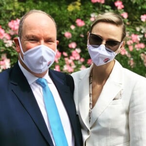 Le prince Albert de Monaco et son épouse Charlene sur Instagram, le 2 juin 2020.