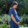 Lea Michele, enceinte de son premier enfant. Mai 2020.