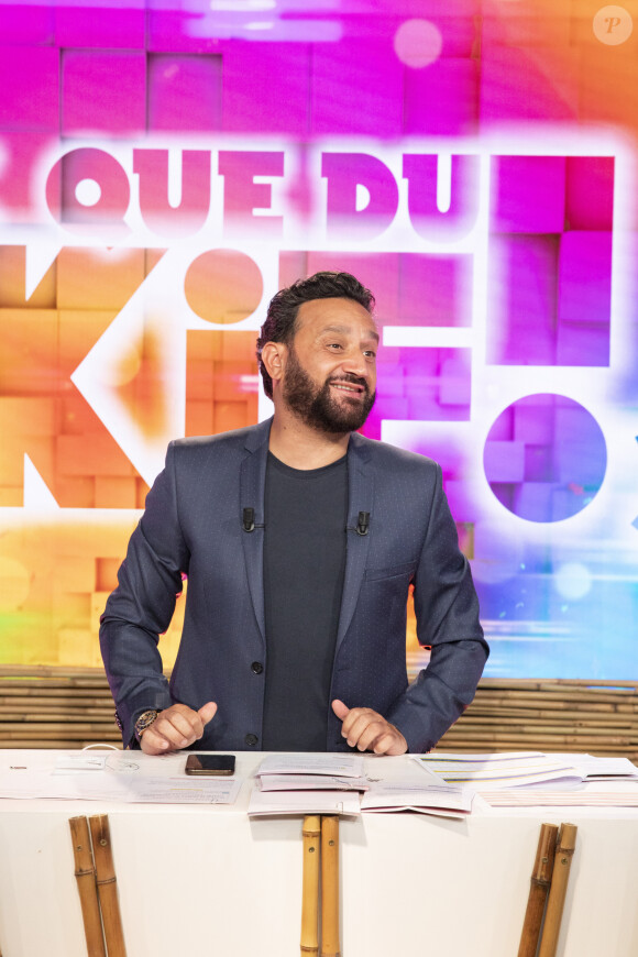 Exclusif - Cyril Hanouna - C. Hanouna et ses chroniqueurs de retour pour la première fois en studio depuis le déconfinement pour l'enregistrement de l'émission "C que du kif!" sur C8 pendant l'épidémie de Coronavirus Covid-19 à Paris le 12 mai 2020. © Jack Tribeca / Bestimage
