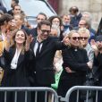 Victoria Bedos, Nicolas Bedos, Joëlle Bercot, Muriel Robin et sa compagne Anne Le Nen, Doria Tillier - Sorties - Hommage à Guy Bedos en l'église de Saint-Germain-des-Prés à Paris le 4 juin 2020.