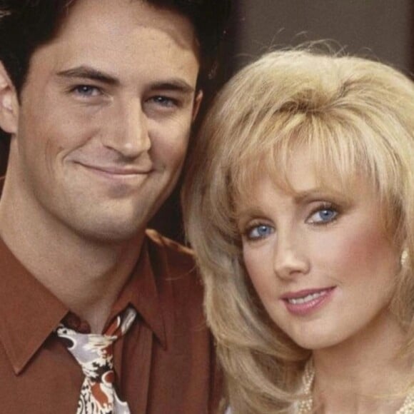 Morgan Fairchild et Matthew Perry dans "Friends". Souvenir partagé sur Instagram le 7 janvier 2020