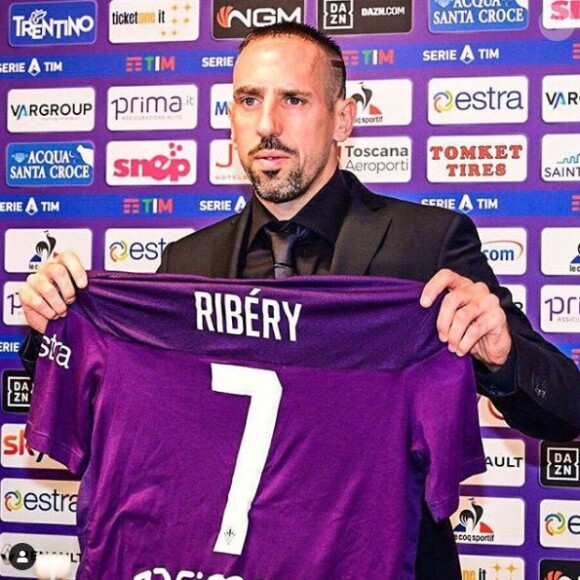 Franck Ribéry a signé à la Fiorentina, en Italie, en août 2019.