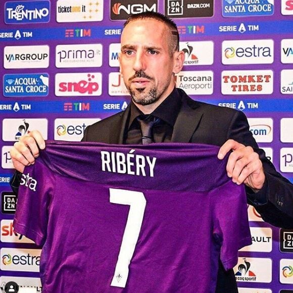 Franck Ribéry a signé à la Fiorentina, en Italie, en août 2019.