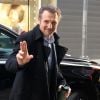 Liam Neeson arrivant le 7 février 2020 à l'émission Good Morning America à New York