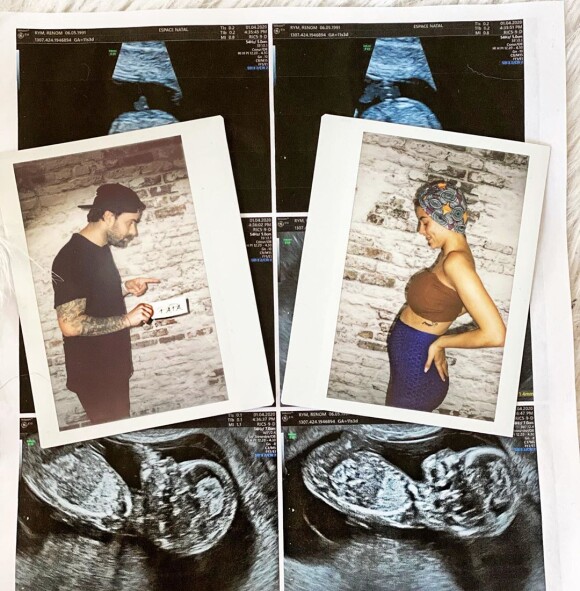 Photo d'officialisation de la grossesse de Rym, le 12 avril 2020, sur Instagram