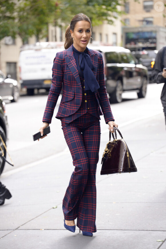 Jessica Mulroney, styliste et amie de la duchesse de Sussex, dans la rue à New York le 17 octobre 2019.