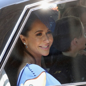 Jessica Mulroney - Les invités arrivent à la chapelle St. George pour le mariage du prince Harry et de Meghan Markle au château de Windsor, Royaume, Uni, le 19 mai 2018.