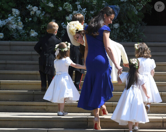 Kate Middleton et Jessica Mulroney - Les invités arrivent à la chapelle St. George pour le mariage du prince Harry et de Meghan Markle au château de Windsor, Royaume, Uni, le 19 mai 2018.