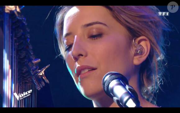 Gustine lors de la finale de The Voice 2020, diffusée sur TF1. Le samedi 13 juin 2020.
