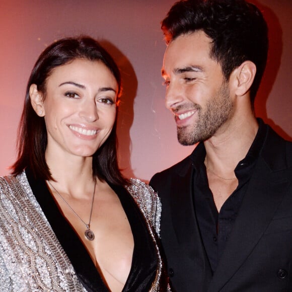 Info - Rachel Legrain-Trapani est enceinte de son compagnon Valentin Léonard Exclusif - Rachel Legrain-Trapani (Miss France 2007) et son compagnon Valentin Leonard - Soirée de lancement du nouveau parfum Boss "The scent absolute" à l'hôtel Mandarin Oriental à Paris le 13 novembre 2019. © Rachid Bellak/Bestimage
