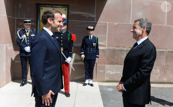 Le président de la République française Emmanuel Macron au Mont Valérien pour le 80ème anniversaire de l'appel du 18 juin à Suresnes, France, le 18 juin 2020. © Jacques Witt/Pool/Bestimage
