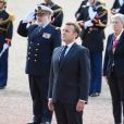 Le président de la République française Emmanuel Macron au Mont Valérien pour le 80ème anniversaire de l'appel du 18 juin à Suresnes, France, le 18 juin 2020. © Jacques Witt/Pool/Bestimage