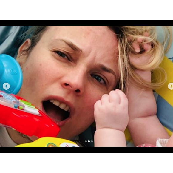 Diane Kruger fête ses 43 ans à Paris avec sa fille et son compagnon Norman Reedus, le 15 juillet 2019.