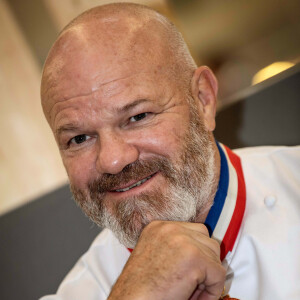 Exclusif - Philippe Etchebest préside le salon français de la restauration "Expotel" à Bordeaux. Il dirige aussi la journée des chefs et sa compétion regroupant 22 Etoiles sur l'évènement, le 25 Novembre 2019. © Patrick Bernard/ Bestimage