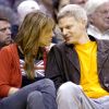 Elizabeth Hurley et son ex-mari Steve Bing à Los Angeles. Le 9 novembre 2001.