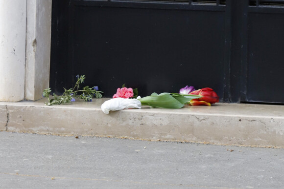 Exclusif - L'appartement du chanteur Christophe à Paris dans le 14e arrondissement le 17 avril 2020. Christophe (Daniel Bevilacqua) est mort à 74 ans à Brest le 16 avril 2020.