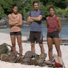 Claude, Naoil et Inès lors de l'épreuve des poteaux durant la finale de "Koh-Lanta, l'île des héros" (TF1) vendredi 5 juin 2020.