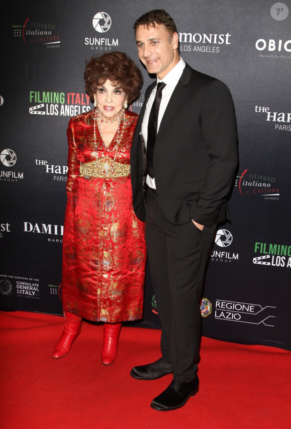 Raoul Bova, Gina Lollobrigida à la 4ème soirée annuelle Edition Event au théâtre Harmony Gold à Los Angeles, le 31 janvier 2019.