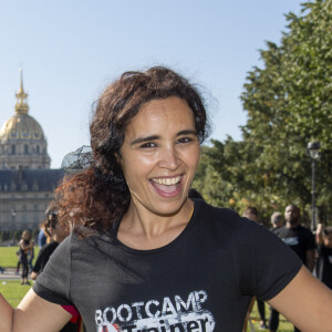 Aïda Touihri lors de la 2ème édition du "Bootcamp des Ambassadeurs" aux Invalides à Paris, le 21 septembre 2019. © Pierre Perusseau/Bestimage