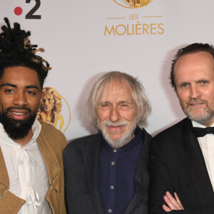 Fary, Pierre-Richard et Jean-Marc Dumontet (président des Molières) - Enregistrement à huis clos de la 32e Cérémonie des Molières au Théâtre du Châtelet à Paris. © Guirec Coadic / Bestimage