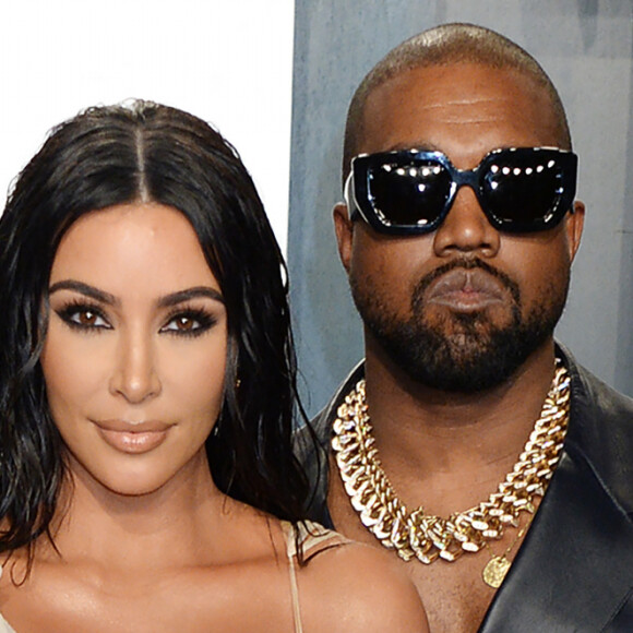 Info du 4 juillet 2020 - Kanye West annonce sa candidature à l'élection présidentielle américaine sur Twitter Kim Kardashian et son mari Kanye West - People à la soirée "Vanity Fair Oscar Party" après la 92ème cérémonie des Oscars 2020 au Wallis Annenberg Center for the Performing Arts à Los Angeles, le 9 février 2020.