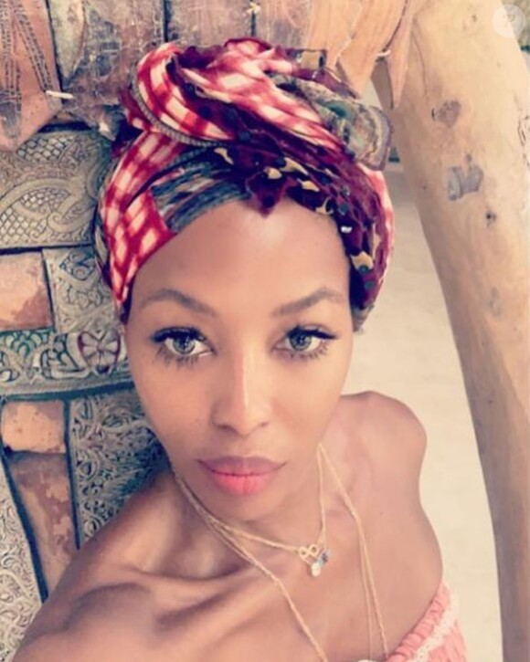 Naomi Campbell au Kenya en 2018, selfie partagé sur Instagram